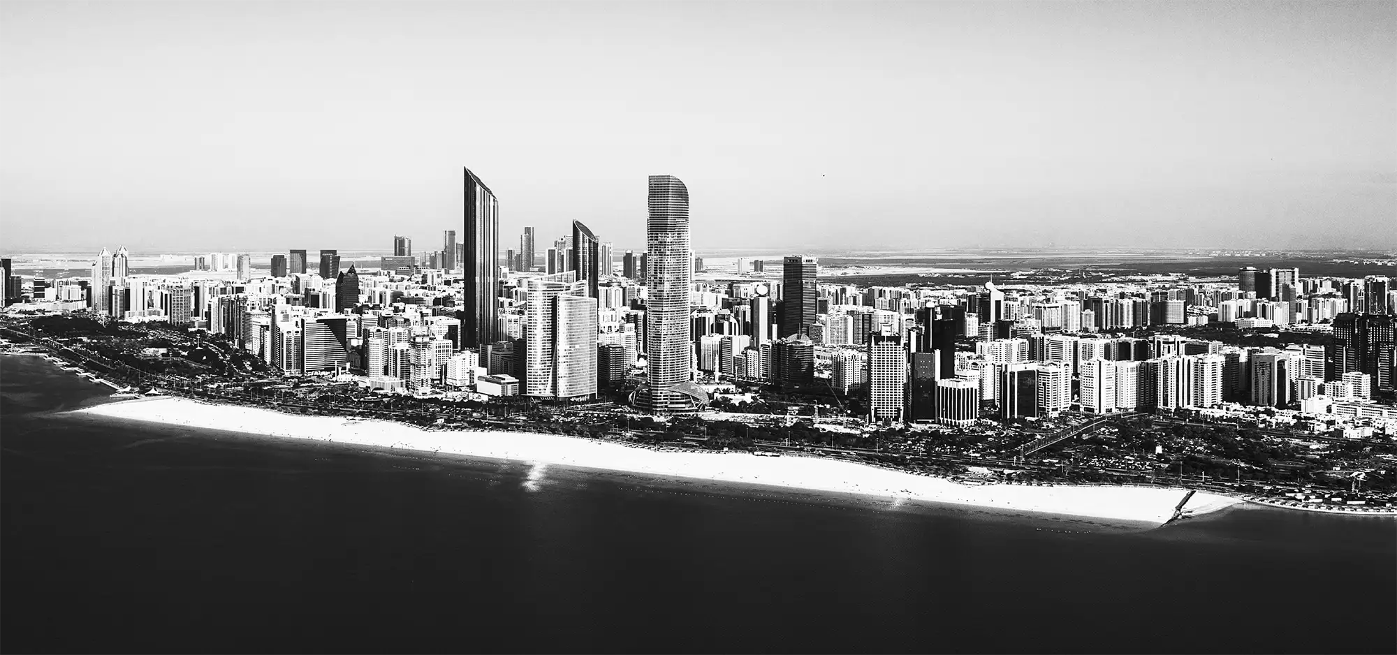 A futuristic skyline representing the UAE's vision for progress and innovation in urban development.
